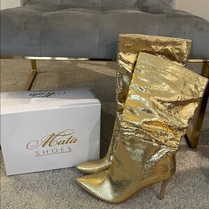 New Gold Women's Boots